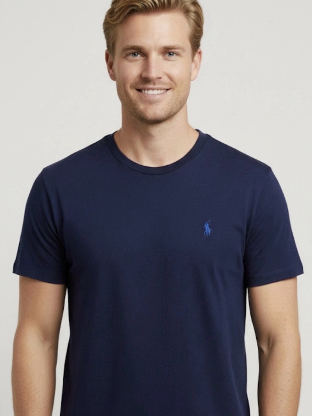 POLO RALPH LAUREN CLASSIC FIT COTTON JERSEY T SHIRT ROYAL BLUE MEN’S SIZE SMALL